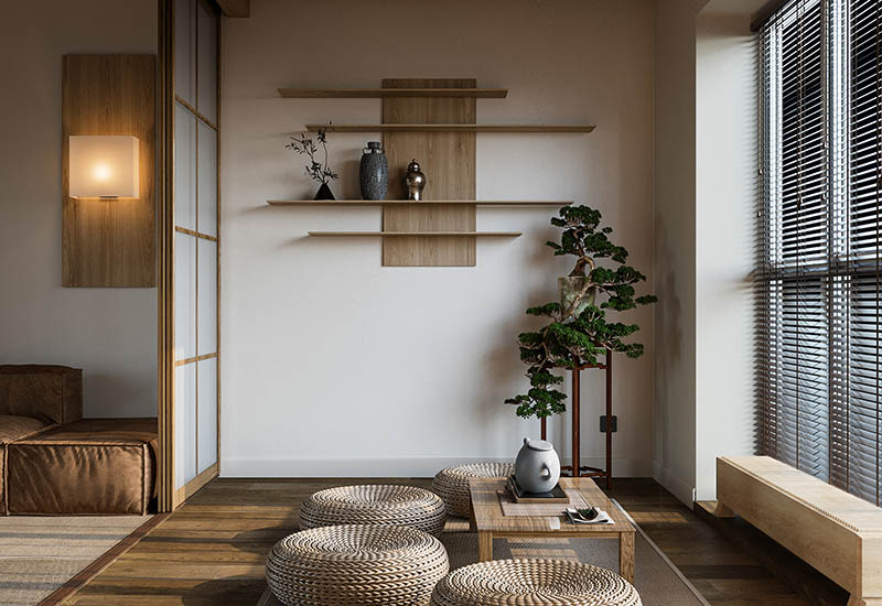 Thiết kế nội thất mang phong cách Nhật Bản 